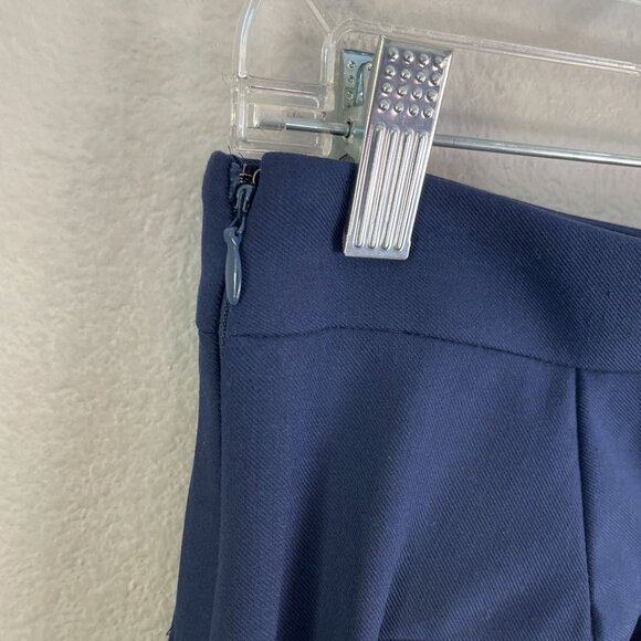 Ann Taylor Womens 8 Side Zip Ankle Pant Blue Slim Fit Career Business - Picture 9 of 9